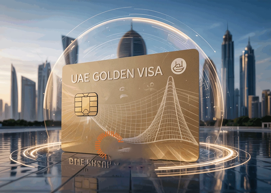 UAE Golden Visa for European Investors in Dubai Skyline