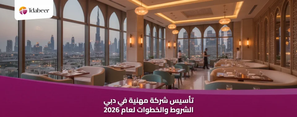 تأسيس شركة مهنية في دبي: الشروط والخطوات لعام 2026